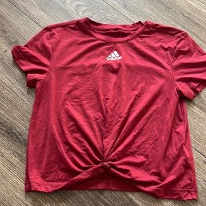 Maroon Adidas shirt